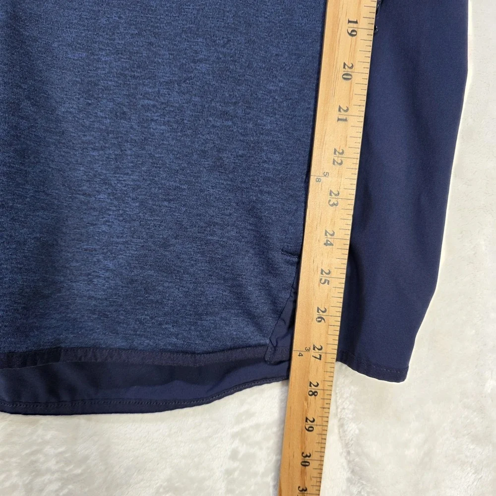 Under Armour Mens XL Cold Gear 1/4 Zip Pullover Blue Miller Light/ Walmart Spark